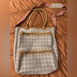 Nine West Beige Patterned Women's Bag